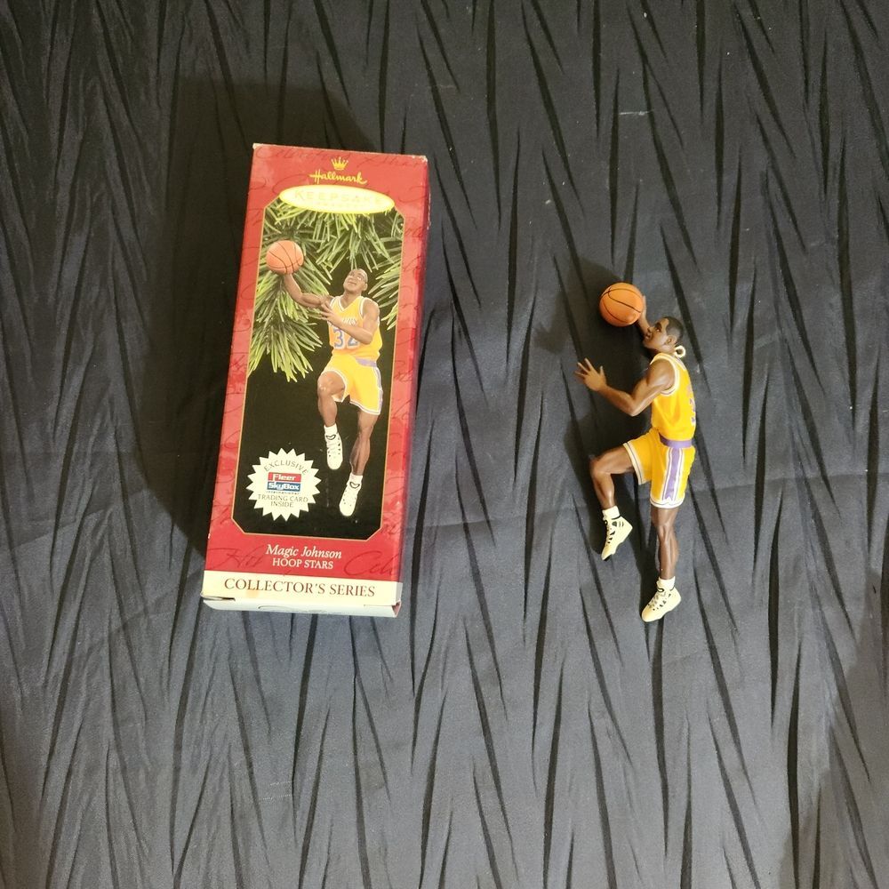 1997 Hallmark Keepsake Hoop Stars "Magic Johnson" Ornament.